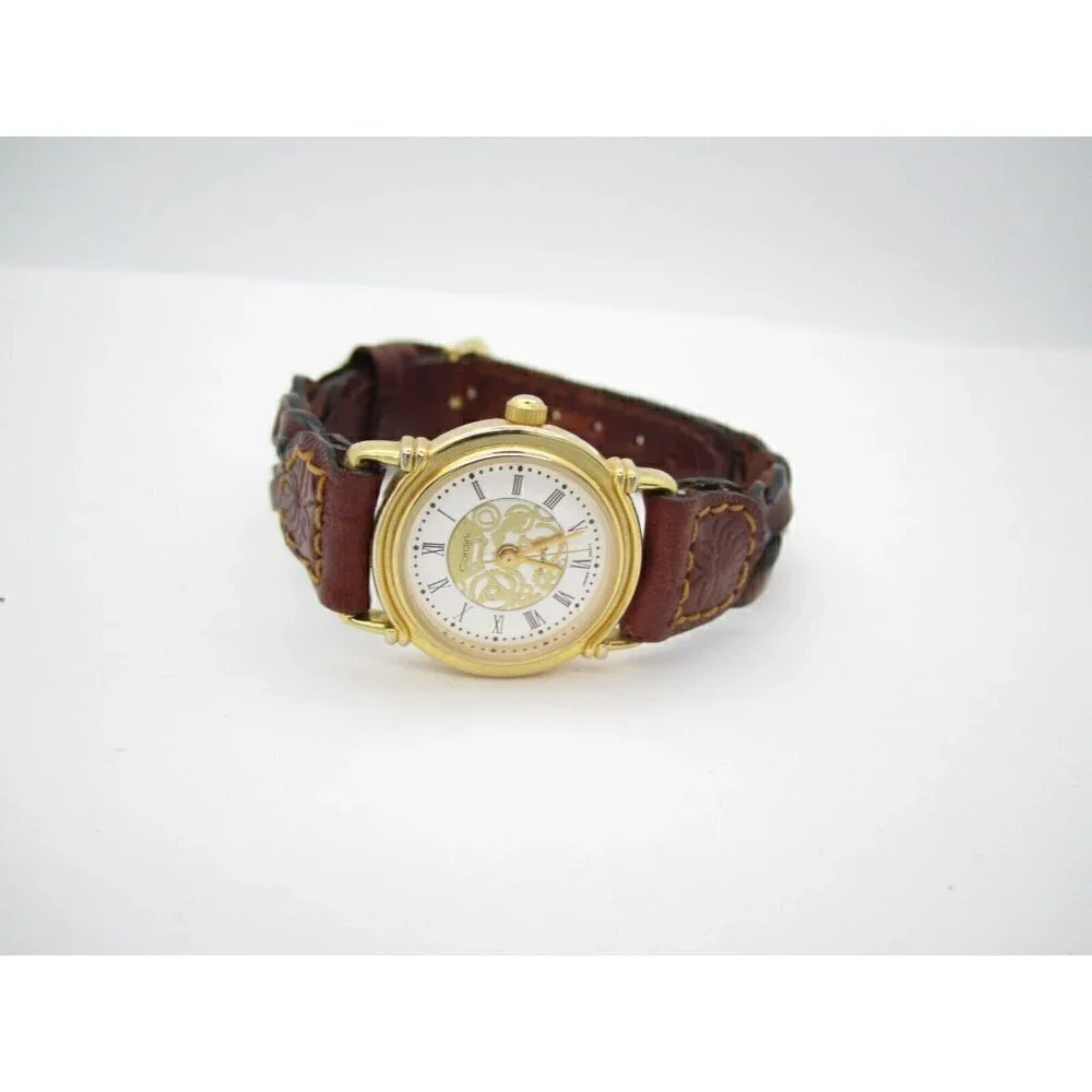 Women Cardini Quartz WR Analog 25mm Dial Causal Round Watch (F621)